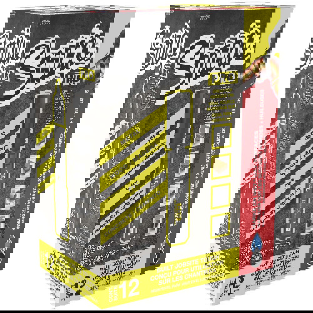 Pro Permanent Marker, Broad Chisel Tip, Black, Dozen